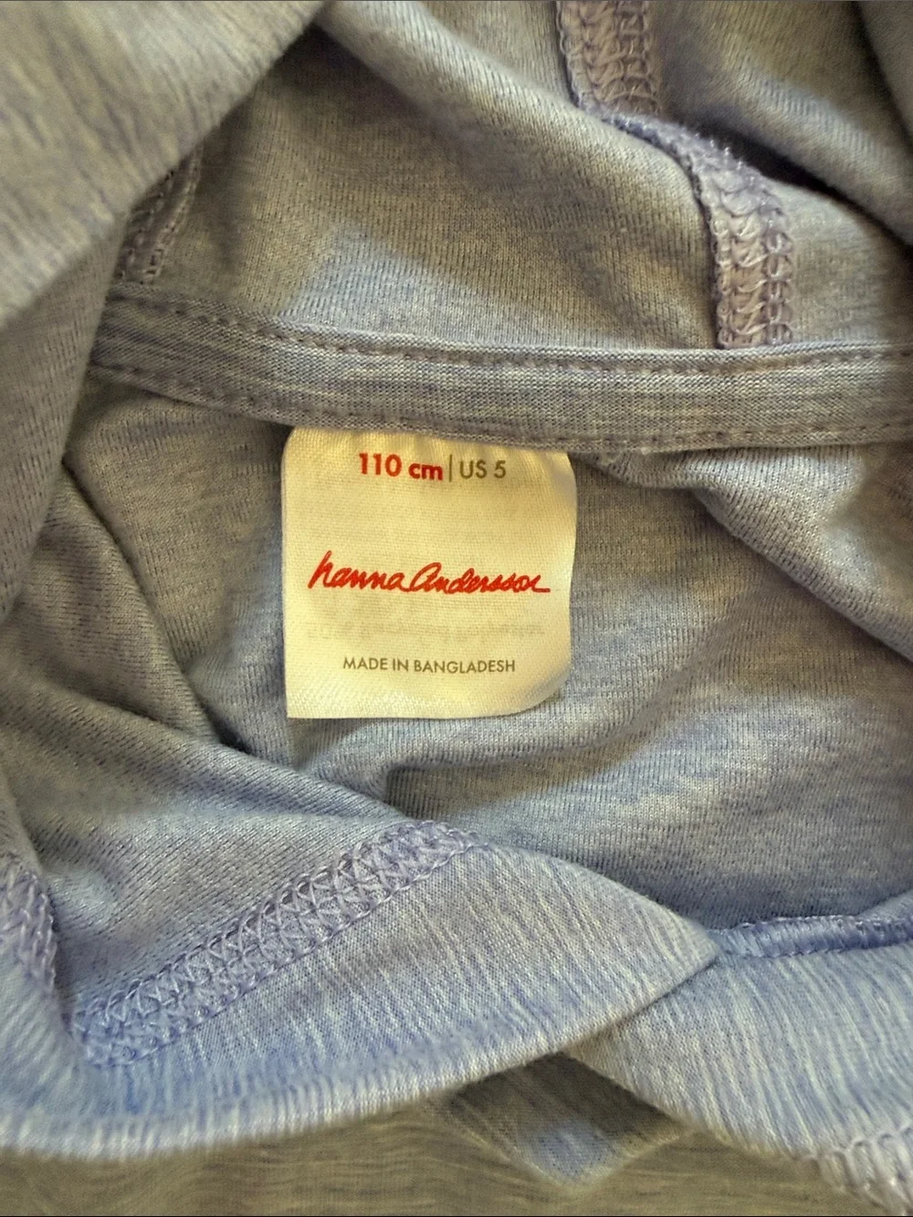 Hanna Andersson Light Blue Hooded Tunic pool/beach cover up